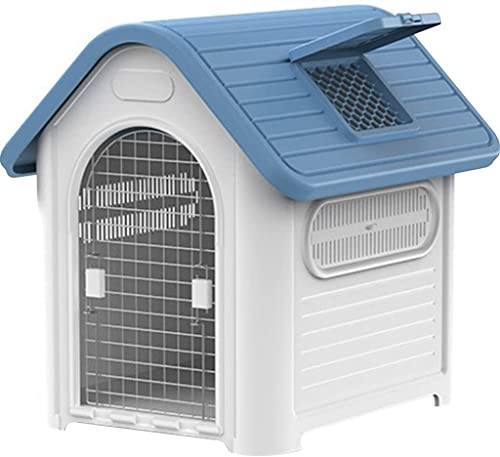 Pet House Outdoor Dog Home wasserdichte Hundehütte, atmungsaktive Hundevilla for Rasengarten, (Size : 75 * 60 * 66cm) von PEPDRO
