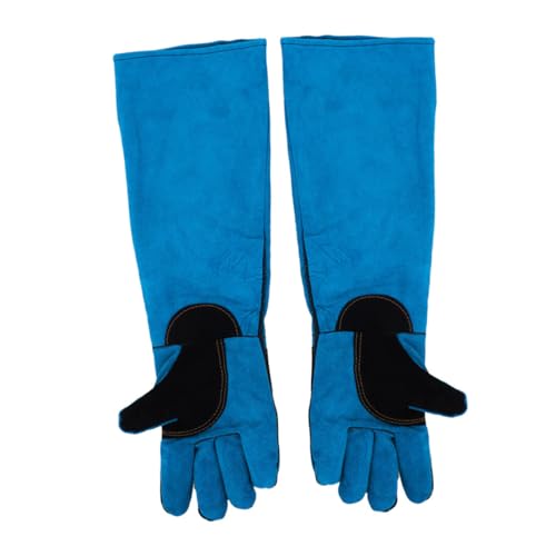 PEPLAYTAL 1 Paar Hunde- Und Katzenhandhabungshandschuhe, Leder-schweißhandschuhe, Anti-Biss-schutzhandschuhe, Langärmlige Haustierpflegehandschuhe Zum Füttern Und, Blau PEPLAYTAL 1 Paar Hunde- Und Katzenhandhabungshandschuhe, Leder-schweißhandschuhe, Anti-Biss-schutzhandschuhe, Langärmlige Haustierpflegehandschuhe Zum Füttern Und, Blau von PEPLAYTAL
