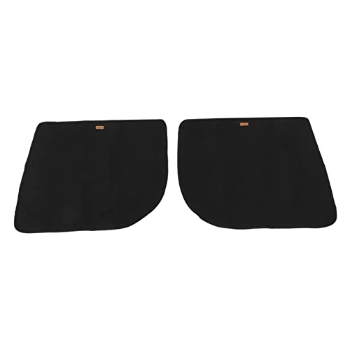 PEPLAYTAL 1 Paar Türschutz Türklingel Puffer Leine Haustiere Hundeauto Tor Hündchen Autositz Für Hunde Netz Haustierschutz Für Autotüren Türschild Pfote Bewachen 600d Oxford-Stoff Black von PEPLAYTAL