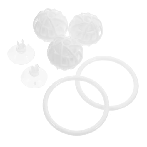 PEPLAYTAL 1 Satz Betta-trainingsring Scheibenschleifpapier Ausrüstung Filterball Produkt Schleifpapier Ozeanballbecken Ozeanball Sportspielzeug Mit Saugnäpfen Wasserball Abs Weiß PEPLAYTAL 1 Satz Betta-trainingsring Scheibenschleifpapier Ausrüstung Filterball Produkt Schleifpapier Ozeanballbecken Ozeanball Sportspielzeug Mit Saugnäpfen Wasserball Abs Weiß von PEPLAYTAL