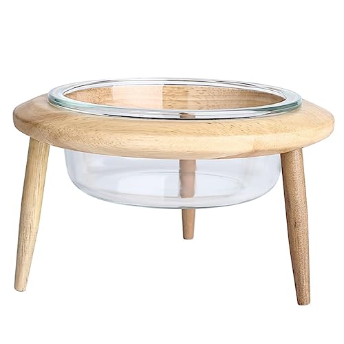 PEPLAYTAL 1 Satz Haustiere mit Holzständer Wassernapf und Futternapf für Katzen Rutschfestes Design für Sicheres und Füttern Wohnaccessoire PEPLAYTAL 1 Satz Haustiere mit Holzständer Wassernapf und Futternapf für Katzen Rutschfestes Design für Sicheres und Füttern Wohnaccessoire von PEPLAYTAL