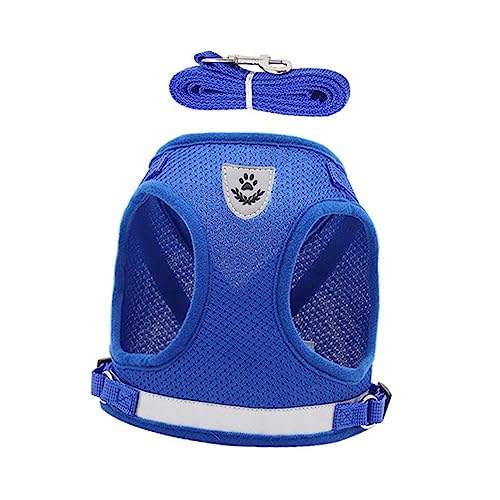 PEPLAYTAL 1 Satz Haustierweste Leine Hundeweste kühlendes Hemd des Hundes Welpentraining Bausatz hundesicherheitsgeschirre hundesicherheitsgurt Welpengurt Haustierkabelbaum Polyester Blue von PEPLAYTAL