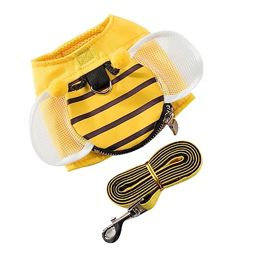 PEPLAYTAL 1 Satz Hundeweste Geschirr Für Kleine Rassen Name Welpengeschirr Haustier Hundetraining Große Weste Für Hunde Gepolstert Reflektierend Für Große Hunde Hundegeschirr Mittel Yellow von PEPLAYTAL
