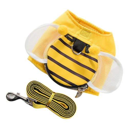 PEPLAYTAL 1 Satz Hundeweste hundegurt hundelaufband Dog hundehalsband hundehalsbänder hundetraining Hundegeschirr Geschirr für Hunde groß Brustgurt für Welpen Brustgurt für Haustiere Yellow von PEPLAYTAL