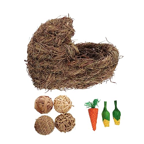 PEPLAYTAL 1 Satz Kaninchen-Gras-Nest Meerschweinchenbetttunnel Hamsterkäfig Mülleimer Hasenhaus Hasen-anreicherungsspielzeug Bettwäsche Aus Meerschweinchen-Fleece Hängematte Wurf Brot Stroh PEPLAYTAL 1 Satz Kaninchen-Gras-Nest Meerschweinchenbetttunnel Hamsterkäfig Mülleimer Hasenhaus Hasen-anreicherungsspielzeug Bettwäsche Aus Meerschweinchen-Fleece Hängematte Wurf Brot Stroh von PEPLAYTAL