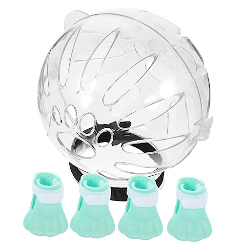 PEPLAYTAL 1 Satz Katzenhelm Ausbildung Körperpflege Kätzchenhaubenbezug Katzenpflegehaube drinnen Paws pfotenschutz katzenhut Katzen Hut Helm für Hunde nach Operationen Katzenhaube Kieselgel von PEPLAYTAL