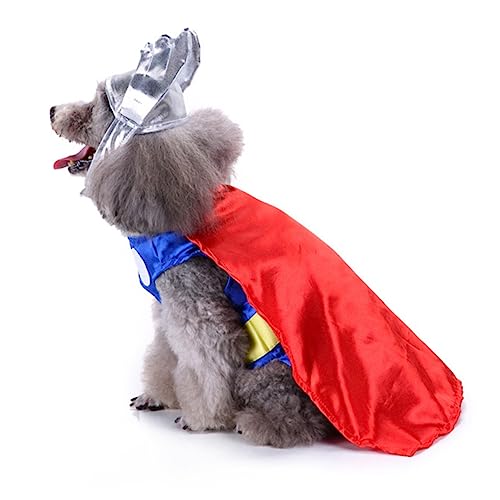 PEPLAYTAL 1 Satz Kleidung Hund Halloween Outfits Mädchen Party Hundekleid tierkostüme Dog Christmas Costume hundeausstattung Halloween-Kostüm für Haustiere Hunde-Cosplay-Anzug Polyester rot von PEPLAYTAL