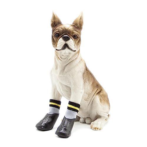 PEPLAYTAL 1 Satz Winterschuhe Hundeschuh Wasserdicht Schnee Traktion Klein Aus Pfote Regen Beleg Zehe Welpe Größe Stiefel Drinnen Schuhhund rutschfeste Socken Für Hunde Sockenschuhe von PEPLAYTAL