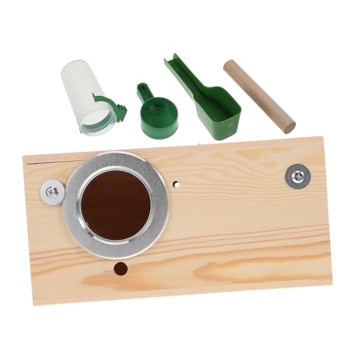 PEPLAYTAL 1 Set Natürlicher Papageiennistkasten -sittichzüchtungskäfigholz -holzpapagei -nistkasten Handgefertigtes Vogel Bruthaus Holz Vogelhaus Winzige Hütte von PEPLAYTAL