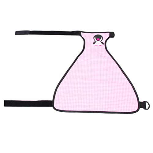 PEPLAYTAL 1 Stück Haustier wasserdichte Kleidung Größe Hunde-Outfits Hundezubehör verstellbare hundekleidung Haustier-Lätzchen Bauchdecke für Haustiere Hund Bauch Abdeckung Rosa von PEPLAYTAL