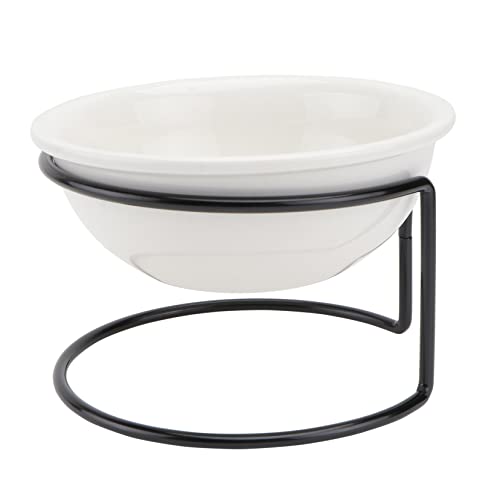 PEPLAYTAL 1 Stück Keramik für Katzen mit Einfachem Eisenständer Dual Use Weiß für Kleine Haustiere PEPLAYTAL 1 Stück Keramik für Katzen mit Einfachem Eisenständer Dual Use Weiß für Kleine Haustiere von PEPLAYTAL