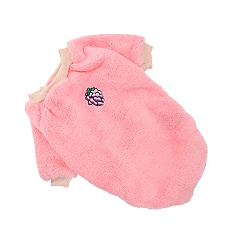 PEPLAYTAL 1 Stück Kleidung Für Haustiere Hundekleidung Hunde-Outfits Welpe Hunde Winterkostüm Vlies Stichworte Haustierzubehör Haustierkleidung Tragen Groß Klein Party Hitze Rosa Polyester von PEPLAYTAL