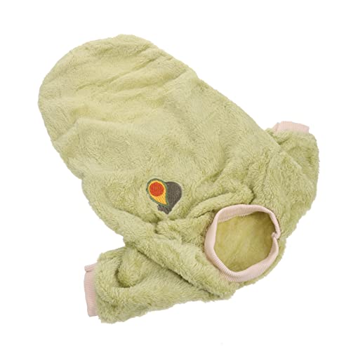 PEPLAYTAL 1 Stück Kleidung für Haustiere Hund Kleiner Hundekostüme für große Hunde Welpensachen tierkostüme pet Supplies Hunde warme Kleidung Wintermantel für Welpen Polyester Green von PEPLAYTAL