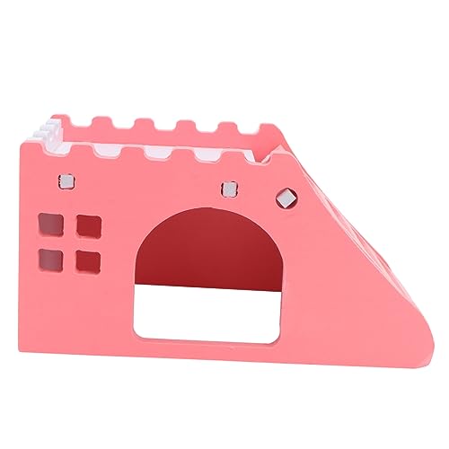 PEPLAYTAL 1 Stück Kleintierhaus aus Holz für Hamster Niedliches Schlafnest mit Abnehmbarer Treppe für Kleine Haustiere Wie Mäuse und Pflegeleicht und Gemütlicher Rückzugsort von PEPLAYTAL