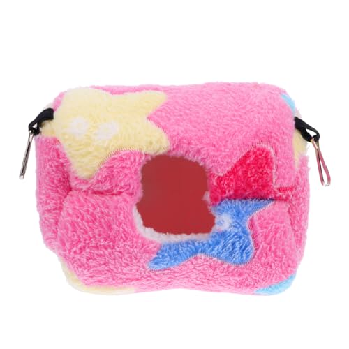 PEPLAYTAL 1 Stück Kuschelhängematte für Hamster Dicke Hängematte für Haustiere Plüschmaterial für Winter Nager und Kleine Seestern Design von PEPLAYTAL
