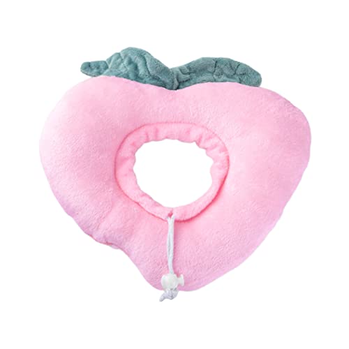 PEPLAYTAL 1 Stück Pet Protective Neck Collar Pink Verstellbar für Katzen Schutzkragen gegen Lecken für Genesung nach Operationen Niedliches Design Komfortabel und Funktional von PEPLAYTAL