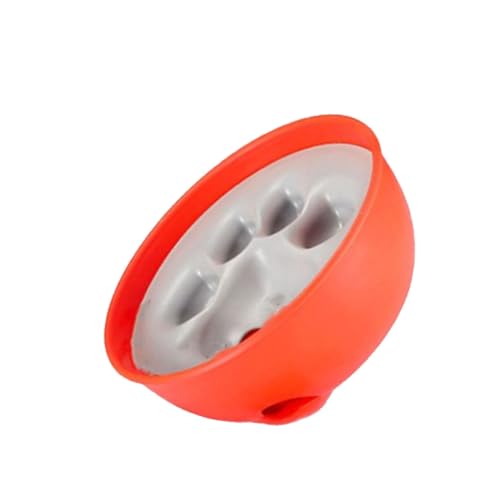 PEPLAYTAL 1 Stück Pet Slow Food Schüssel für Rutschfester zur Verhinderung von Ersticken Orange für Langsames Füttern Übergewicht bei Haustieren PEPLAYTAL 1 Stück Pet Slow Food Schüssel für Rutschfester zur Verhinderung von Ersticken Orange für Langsames Füttern Übergewicht bei Haustieren von PEPLAYTAL