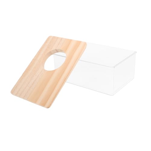 PEPLAYTAL 1 Stück Schachtel Sandbad für Hamster klein Zobel Hamster Sand Badezimmer Hamster Toilette Hamster klo Sandkasten badewanne Badezimmer für Hamster Badebecken für Haustiere Acryl von PEPLAYTAL