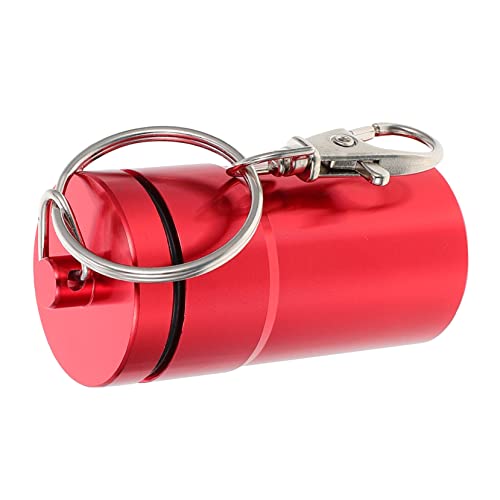 PEPLAYTAL 1 Stück Schachtel Vogeltrainingsglas Glocke Kein Vogelhäuschen Vogelfutter Hirse Futterspender Untertasse Spieß Vogelspielzeug Vogelfütterer Hamsterkäfig Aluminiumlegierung Rot von PEPLAYTAL