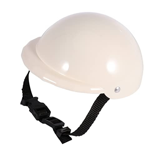 PEPLAYTAL 1 Stück Sicherheitshut Für Hund Pfotenschneider Für Kleiner Helm Für Katze Kühlweste Für Katzenhelm Hundehelme Für Kleine Autositz Für Züchten Weiß von PEPLAYTAL