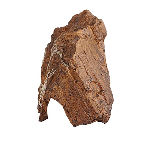 PEPLAYTAL 1 Stück Versteckhaus Aquarium Dekorationen Kunststein Dekoration Aquarium Ornament Künstlicher Skelettstein Künstlicher Steinstatue Aquarium Versteck Höhle von PEPLAYTAL