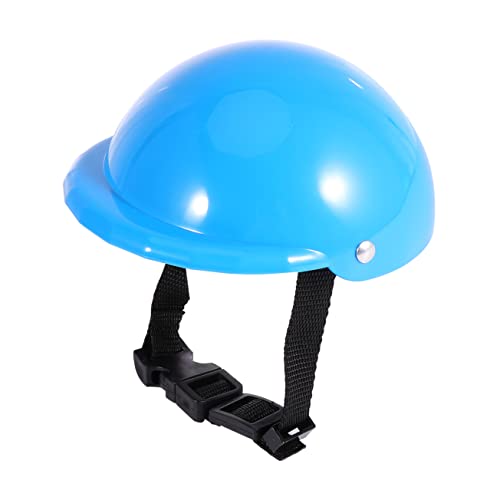 PEPLAYTAL 1 Stück Welpenhelm Schutzhelm Für Hunde Kleiner Hundehelm Sonne Hund Hund Schatten Haustier Helm Hunde Hüte Hundemützen Abdeckung Welpenzubehör Haustierbedarf Blue von PEPLAYTAL