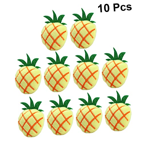 PEPLAYTAL 10 Stück Haustierpuppe متة wohnungsdeko cat Toy gilbe Plush Halloween - Katze Ananas Ananas- Obstspielzeug für Haustiere Katze Plüschtier Yellow PEPLAYTAL 10 Stück Haustierpuppe متة wohnungsdeko cat Toy gilbe Plush Halloween - Katze Ananas Ananas- Obstspielzeug für Haustiere Katze Plüschtier Yellow von PEPLAYTAL