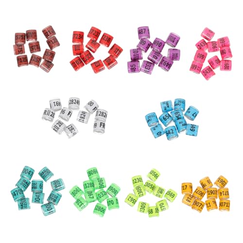 PEPLAYTAL 100 Stück Brieftauben-identifikationsring Taubenbein-fußringe Gestell Taube Beinringe Band Wachtel Vogelclip An Den Beinringen Voliere Vogelmarkierung Mehrere Colorful Aluminium von PEPLAYTAL