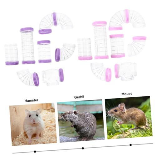PEPLAYTAL 16 Stück Teiliges Hamster Tunnel aus Robustem Transparente Verbindungsschienen DIY Außenrohre für Kleintierkäfig Installieren Sicherer Spiel und Erkundungsraum für Hamster und PEPLAYTAL 16 Stück Teiliges Hamster Tunnel aus Robustem Transparente Verbindungsschienen DIY Außenrohre für Kleintierkäfig Installieren Sicherer Spiel und Erkundungsraum für Hamster und von PEPLAYTAL