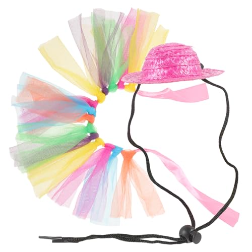 PEPLAYTAL 1Satz Hamster Kostüm Für Kleintiere Tutu Mit Hasen Mütze Guinea Pig Tutu Rock Haustierzubehör Für Festlichkeiten Und Cosplay von PEPLAYTAL
