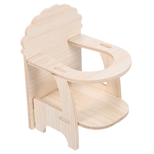 PEPLAYTAL 1Satz Hamster aus Holz mit Hochlehne Handgefertigter Miniaturstuhl für Käfigzubehör Kleine Haustiere Wie Hamster Meerschweinchen und Chinchillas PEPLAYTAL 1Satz Hamster aus Holz mit Hochlehne Handgefertigter Miniaturstuhl für Käfigzubehör Kleine Haustiere Wie Hamster Meerschweinchen und Chinchillas von PEPLAYTAL