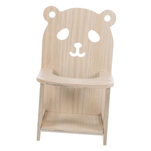 PEPLAYTAL 1Satz Hamsterstuhl Mit Tablett Handgefertigter Holz Hochstuhl Für Hamster Futterzubehör Für Kleine Haustiere Wie Meerschweinchen von PEPLAYTAL