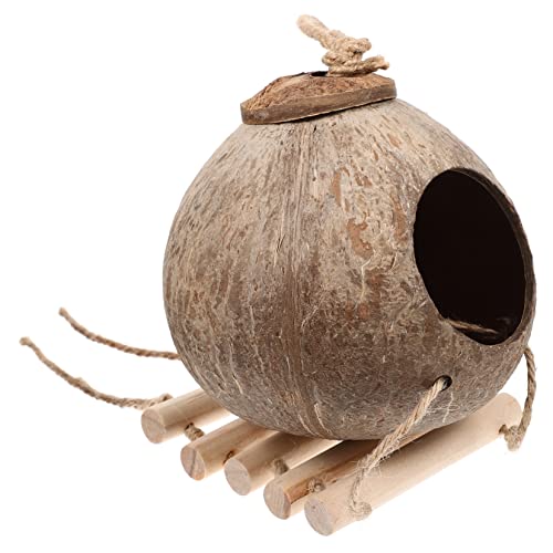 PEPLAYTAL 1Satz Kokosnuss Vogelhaus für Papageien Ruhender Vogelkäfig aus Natürlicher Kokosfaser Dekoratives Schlafnest für Nager Hängendes Tierheim für Drinnen und Draußen PEPLAYTAL 1Satz Kokosnuss Vogelhaus für Papageien Ruhender Vogelkäfig aus Natürlicher Kokosfaser Dekoratives Schlafnest für Nager Hängendes Tierheim für Drinnen und Draußen von PEPLAYTAL