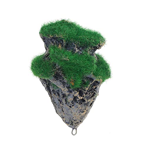 PEPLAYTAL 1Stück Schwebende Künstliche Dekoration Für Aquarien Kunststein Ornament Mit Moos S Für Fischbecken Und Aquarium von PEPLAYTAL