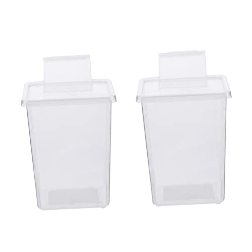 PEPLAYTAL 2 STÜCK Mini Reptilien Terrarium Futterbehälter Transparente Zuchtbox mit Belüftungslöchern für Futter und Wasser für Aufzucht von Reptilien und Insekten PEPLAYTAL 2 STÜCK Mini Reptilien Terrarium Futterbehälter Transparente Zuchtbox mit Belüftungslöchern für Futter und Wasser für Aufzucht von Reptilien und Insekten von PEPLAYTAL