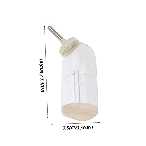 PEPLAYTAL 2 Stück Auslaufsichere Trinkflasche für Kaninchen und Kleintiere Universeller Wasserspender für Meerschweinchen Chinchillas Nagetiere Einfache Praktischer Haustier Wasserbehälter von PEPLAYTAL