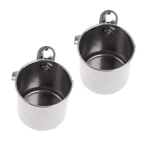 PEPLAYTAL 2 Stück Edelstahl Futter Wassernapf für Vogelkäfig Robuste Langlebige Futterschale mit Klammer Geeignet für Papagei und Kleine Vögel Leicht zu Reinigen Sicher und Stabil PEPLAYTAL 2 Stück Edelstahl Futter Wassernapf für Vogelkäfig Robuste Langlebige Futterschale mit Klammer Geeignet für Papagei und Kleine Vögel Leicht zu Reinigen Sicher und Stabil von PEPLAYTAL