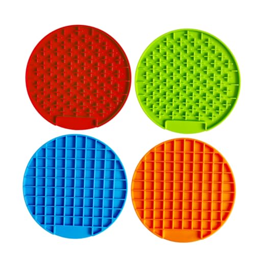 PEPLAYTAL 2 Stück Futterautomat für Haustiere Umweltfreundliche Haustiermatte Fütterung Hundenapf Slow-Feeder-Matte Haustierbedarf Haustier frisst langsam Matte Hund frisst langsam Matte von PEPLAYTAL