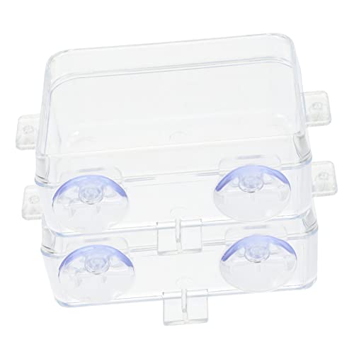 PEPLAYTAL 2 Stück Futterstelle Für Reptilien Geckos Füttern Futternapf Futterspender Zubehör Für Geckobecken Multifunktions-reptilienschale Schildkröte Fütterung Plastik Transparent PEPLAYTAL 2 Stück Futterstelle Für Reptilien Geckos Füttern Futternapf Futterspender Zubehör Für Geckobecken Multifunktions-reptilienschale Schildkröte Fütterung Plastik Transparent von PEPLAYTAL