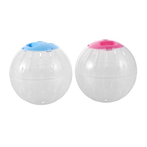 PEPLAYTAL 2 Stück Hamster Laufball Transparente Trainingskugel für Kleine Haustiere Leise Technologie für Nächtliche Nutzung zu Reinigen mit Beobachtungsfenster PEPLAYTAL 2 Stück Hamster Laufball Transparente Trainingskugel für Kleine Haustiere Leise Technologie für Nächtliche Nutzung zu Reinigen mit Beobachtungsfenster von PEPLAYTAL
