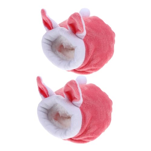 PEPLAYTAL 2 Stück Haustier Warmes Nest Haustiernest Für Hamster Kleintier Winterbett Hamster Winterbett Frettchen Bett Warmes Bett Für Kleine Haustiere Baumwolle von PEPLAYTAL