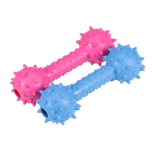 PEPLAYTAL 2 Stück Hundekauspielzeug aus Hochwertigem Gummi mit Glocken Interaktives Geräuschaktives Kauspielzeug für Hunde und Katzen Molarenfreundlich Fördert Zahnpflege und Beschäftigung von PEPLAYTAL