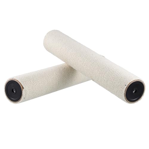 PEPLAYTAL 2 Stück Katzenklettergerüst Säulen Katzenzubehör Katzenkletterstrukturen Kratzfässer Katzenmöbel Haustier Klettergerüst Katze Beige Sisal von PEPLAYTAL