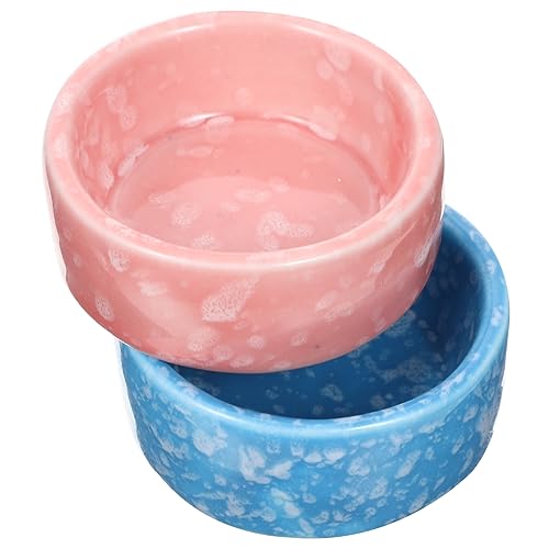 PEPLAYTAL 2 Stück Kleintier Futterstation Keramik Schalen für Hamster und Meerschweinchen rutschfest Reinigen für Kleine Haustiere Lebensmittelgeschirr für Gesunde PEPLAYTAL 2 Stück Kleintier Futterstation Keramik Schalen für Hamster und Meerschweinchen rutschfest Reinigen für Kleine Haustiere Lebensmittelgeschirr für Gesunde von PEPLAYTAL