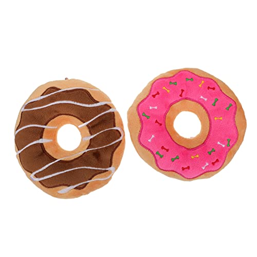 PEPLAYTAL 2 Stück Plüschtiere für Haustiere Schleifen Donut-Hundespielzeug stachelig Zähne hundekuscheltier Dog chew Toy quietschendes Beißspielzeug für Haustiere PP Baumwolle PEPLAYTAL 2 Stück Plüschtiere für Haustiere Schleifen Donut-Hundespielzeug stachelig Zähne hundekuscheltier Dog chew Toy quietschendes Beißspielzeug für Haustiere PP Baumwolle von PEPLAYTAL