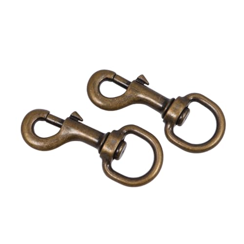 PEPLAYTAL 2 Stück Schnalle Für Haustierleine Hunde Welpengeschirr Katzenhalsband Mit Glocke Haken Für Haustierhalsbänder Karabinerhaken Aus Stahl Welpenhalsband Federhaken Kabel Hündchen von PEPLAYTAL