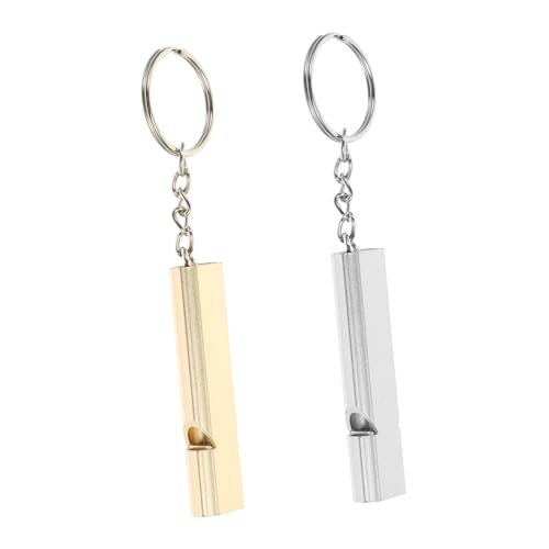PEPLAYTAL 2 Stück Tauben Trainingspfeife Aluminiumlegierung Leichte Kompakte Vogelpfeife für Outdoor Multifunktional für Tauben Papageien Hunde Glatte Praktische Trainingshilfe von PEPLAYTAL