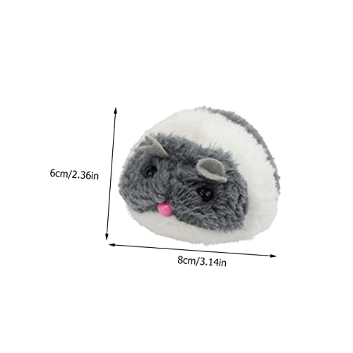 PEPLAYTAL 2 Stück Teiliges Katzenspielzeug Mäuseform mit Quietscher und Vibration Interaktives Kauspielzeug zur Beschäftigung und Bewegung von Hauskatzen Fördert Spielspaß und Bessere von PEPLAYTAL