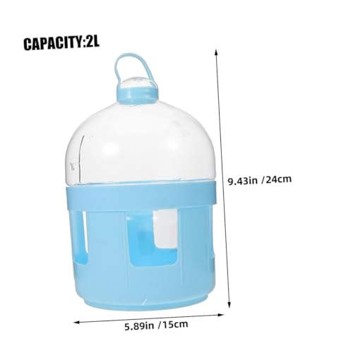 PEPLAYTAL 2 Stück Teiliges Tauben Transparent mit Griff Vogeltränke für Geflügel Praktische Große Öffnung für Einfache Reinigung Geeignet für Tauben Papageien und Sittiche von PEPLAYTAL