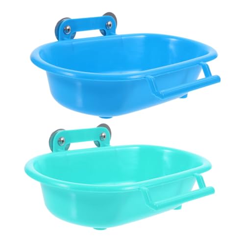 PEPLAYTAL 2 Stück Teiliges Vogelbadewannen Papageien und Wellensittiche Praktisches Leichtes Kunststoff badebecken für Käfige Einfach zu Reinigen Langlebig Grün Blau PEPLAYTAL 2 Stück Teiliges Vogelbadewannen Papageien und Wellensittiche Praktisches Leichtes Kunststoff badebecken für Käfige Einfach zu Reinigen Langlebig Grün Blau von PEPLAYTAL